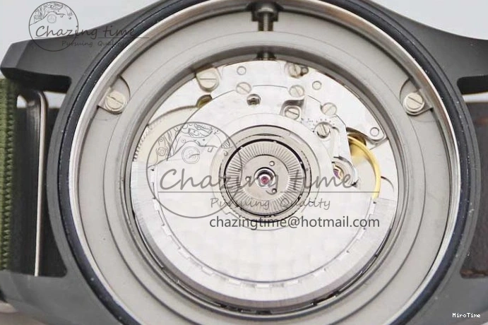 MIROTIME 0219 Packable Mark XVIII ‘TOPGUN SFTI’ Ceramic M+F Best Edition Black Dial on Green Nylon Strap 7048